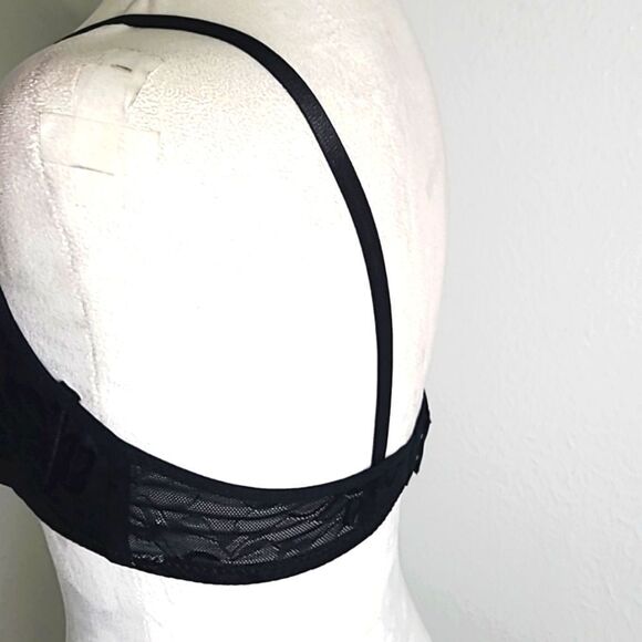 Lukasi Lace Demi Bra, Lightly Padded, Full Coverage, Black, Size 36C, NWT - Picture 5 of 11